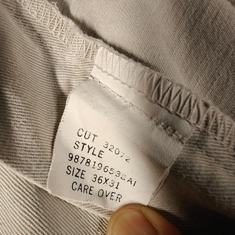 Vintage USA Polo Ralph Lauren Hammond Pant Mens 36x31 Stone Pleated Chino Andrew